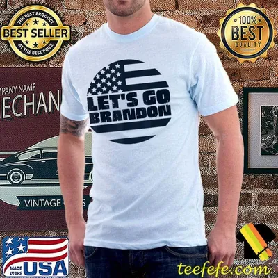 Let's Go Brandon US Flag Conservative Anti Liberal T-Shirt