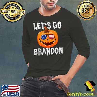 Let's Go Brandon USA Sunglasses Pumpkin Sunglass Halloween T-Shirt