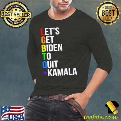 Let's Get Biden To Quit Kamala LGBTQ Shirt