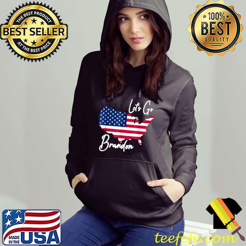 Lets Go Brandon America Map T-Shirt Hoodie Lets Go Brandon America Map T-Shirt Hoodie