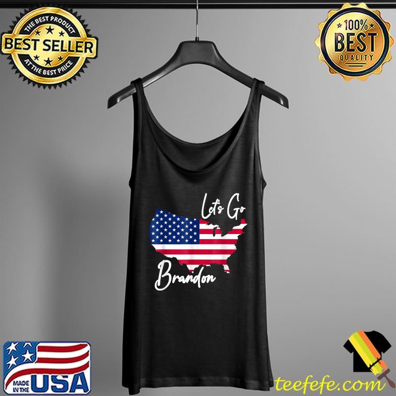 Lets Go Brandon America Map T-Shirt Tank Top Lets Go Brandon America Map T-Shirt Tank Top
