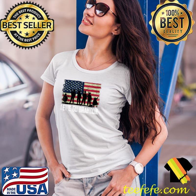 Let’s Go Brandon American flag veterans vintage T-Shirt Ladies Tee Let’s Go Brandon American flag veterans vintage T-Shirt Ladies Tee