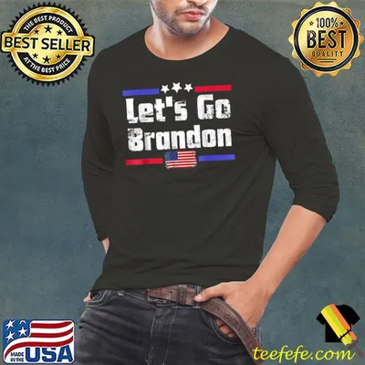 Lets Go Brandon Chant letsgobrandon American Flag, Bran-Don T-Shirt