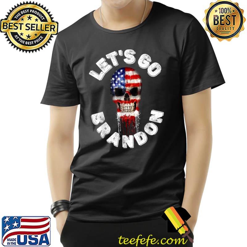 Let’s Go Brandon Conservative US Flag American Skull Flag T-Shirt Unisex Let’s Go Brandon Conservative US Flag American Skull Flag T-Shirt Unisex
