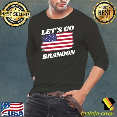 Lets Go Brandon Funny US Flag Vintage T-Shirt