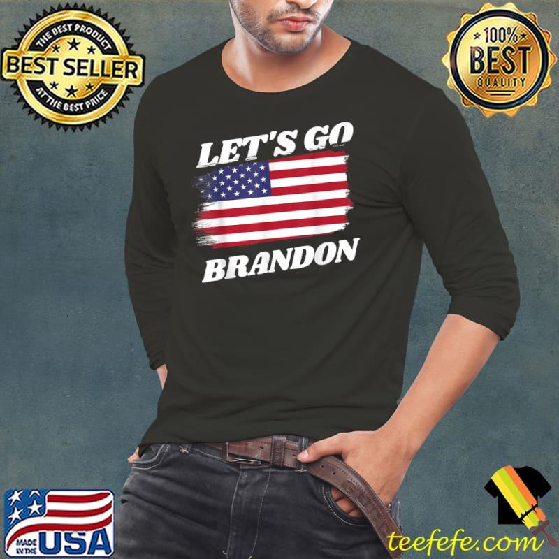 Lets Go Brandon Funny US Flag Vintage T-Shirt