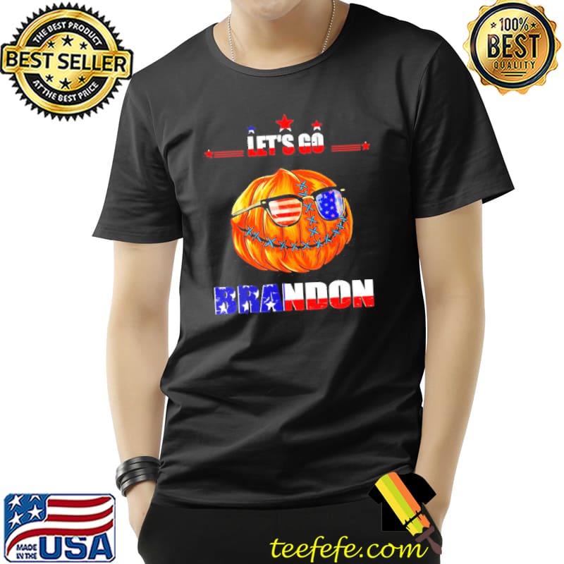 Let’s Go Brandon Halloween Pumpkin America Flag Shirt Unisex Let’s Go Brandon Halloween Pumpkin America Flag Shirt Unisex