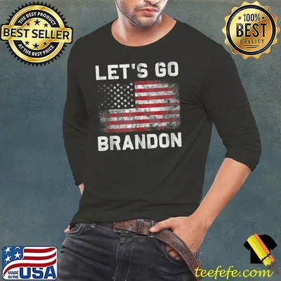 Lets Go Brandon Let's Go Brandon Us Flag Colors T-shirt