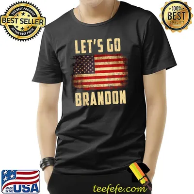 Lets Go Brandon Let's go Brandon USA Flag T-Shirt