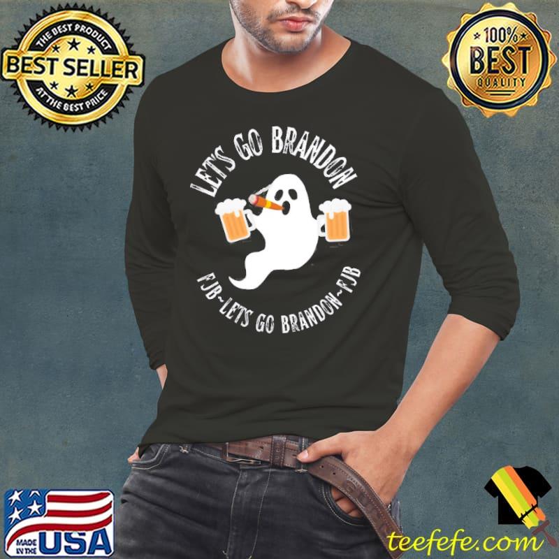 Let’s Go Brandon Let’s Go Brandon Halloween Thanksgiving Boo Beer shirt