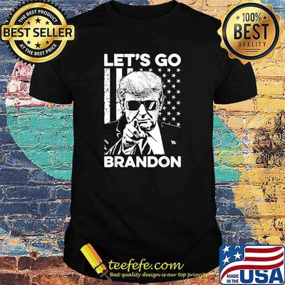 Lets Go Brandon USA Flag Funny T-Shirt