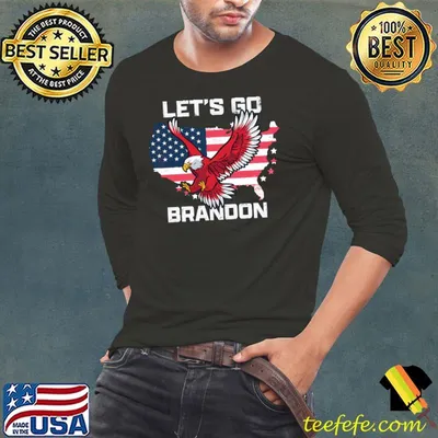 Lets go brandon vintage flag T-shirt