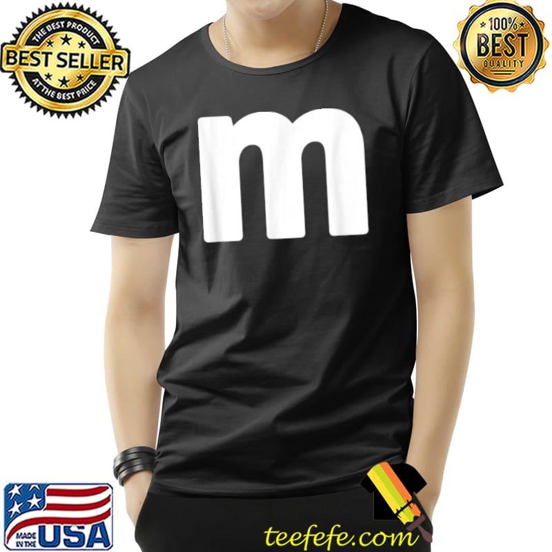 Letter M Halloween Team Costume Funny Party T Shirt Unisex Letter M Halloween Team Costume Funny Party T Shirt Unisex