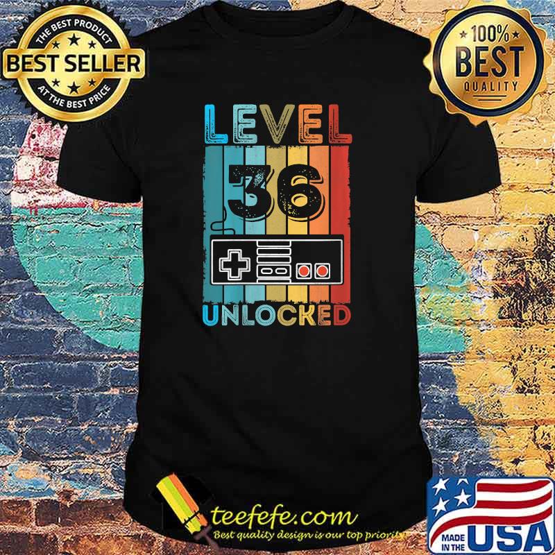 Level 36 Unlocked Video Game T-Shirt