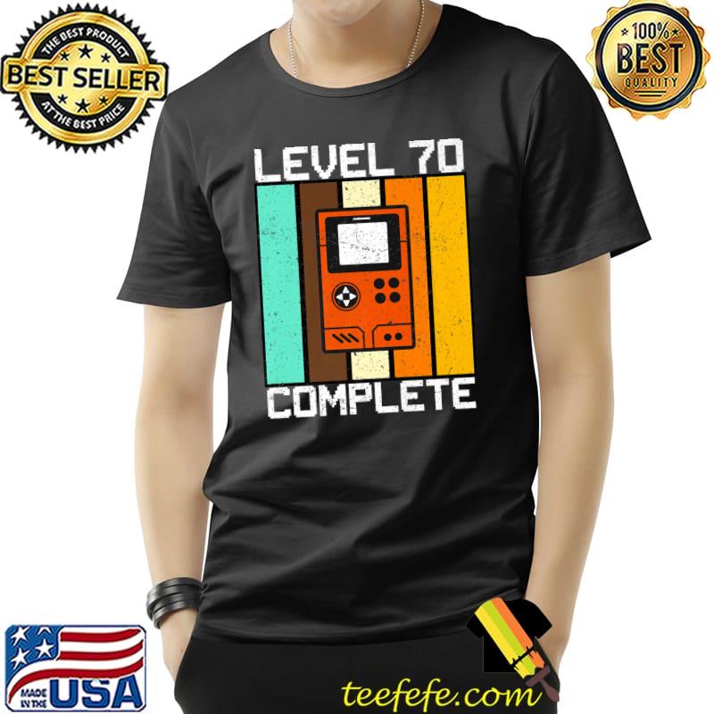 Level 70 Complete I 70. Birthday Portable Gaming Premium T-Shirt Unisex Level 70 Complete I 70. Birthday Portable Gaming Premium T-Shirt Unisex