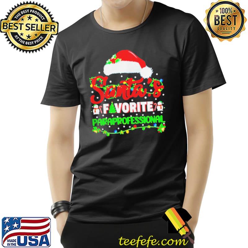 Lighting Xmas Santas Favorite Paraprofessional Christmas Unisex Lighting Xmas Santas Favorite Paraprofessional Christmas Unisex