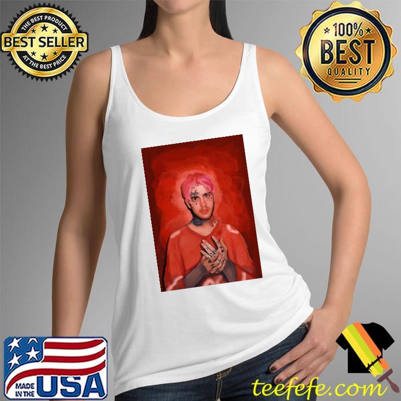 Lil Peep Digital Portrait Baseball Shirt Tank Top Lil Peep Digital Portrait Baseball Shirt Tank Top