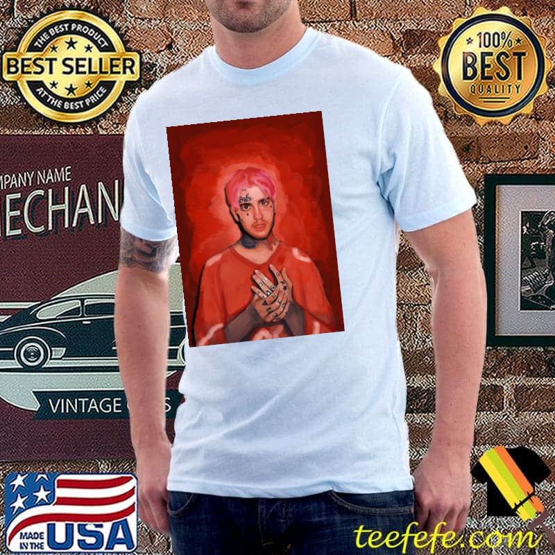 Lil Peep Digital Portrait Baseball Shirt Lil Peep Digital Portrait Baseball Shirt