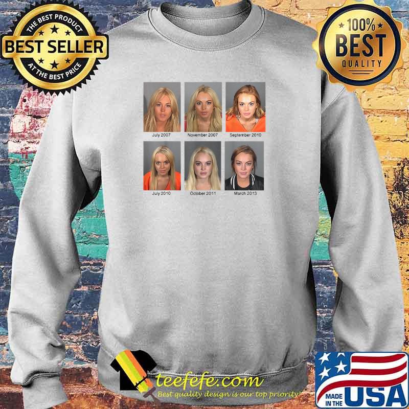 Lindsays Men Lohan Mugshots T-Shirt Sweater Lindsays Men Lohan Mugshots T-Shirt Sweater