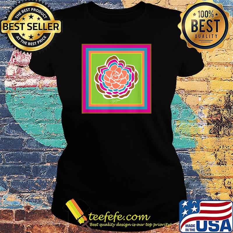 Lively Coral Camellia no. 313b Flower Art Design T-Shirt Ladies tee Lively Coral Camellia no. 313b Flower Art Design T-Shirt Ladies tee