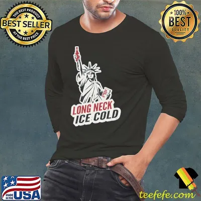 Long Neck Ice Cold Beer Never Broke Heart Liberties Shirt