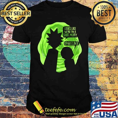 Looks like we're on a shirt Morty Oh Geez Rick Essential T-Shirt