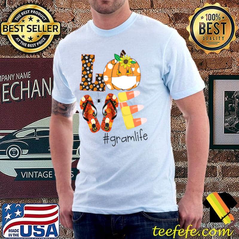 Love flip flops pumpkin Gram halloween grandma T-s Unisex Love flip flops pumpkin Gram halloween grandma T-s Unisex