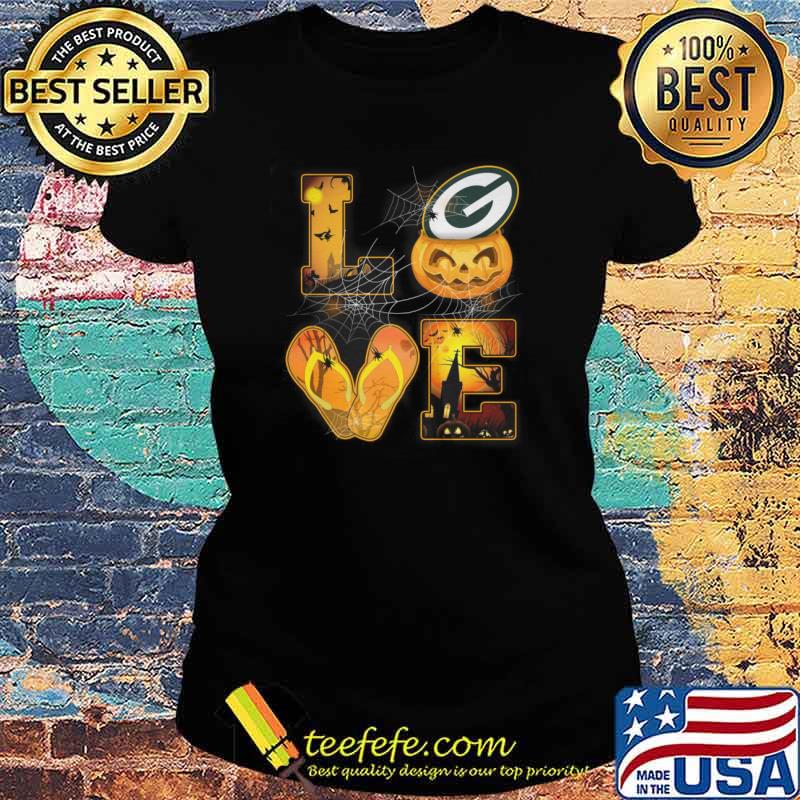 Love Halloween Green Bay Packer Shirt Ladies tee Love Halloween Green Bay Packer Shirt Ladies tee
