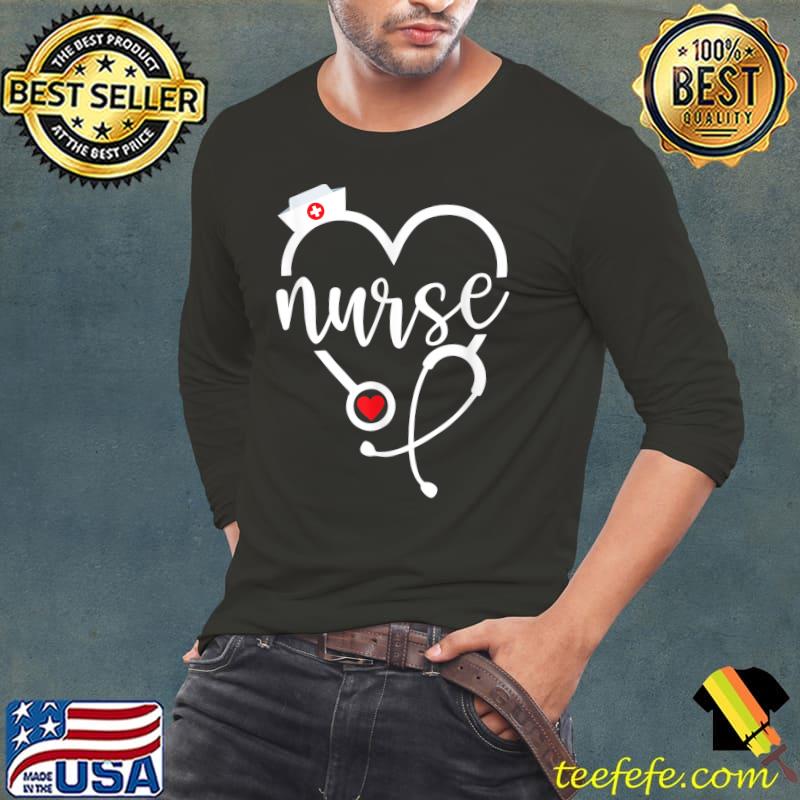 Love Nurse Cute Nurse ER Nurse RN Nurse CNA Nurse Life Scrub T-Shirt