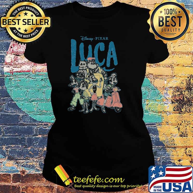 Luca Cast Pixar Shirt Ladies tee Luca Cast Pixar Shirt Ladies tee