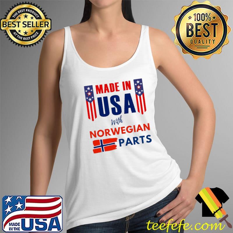 Made in Usa with Norwegian parts flag s Tank Top Made in Usa with Norwegian parts flag s Tank Top