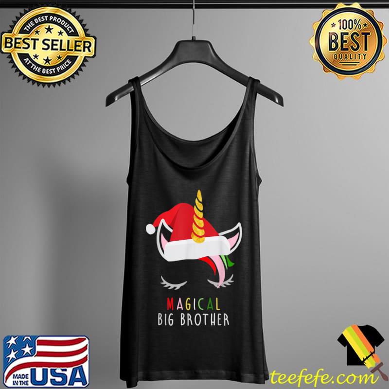 Magical Big Brother Unicorn Christmas Pajamas Shirt Tank Top Magical Big Brother Unicorn Christmas Pajamas Shirt Tank Top
