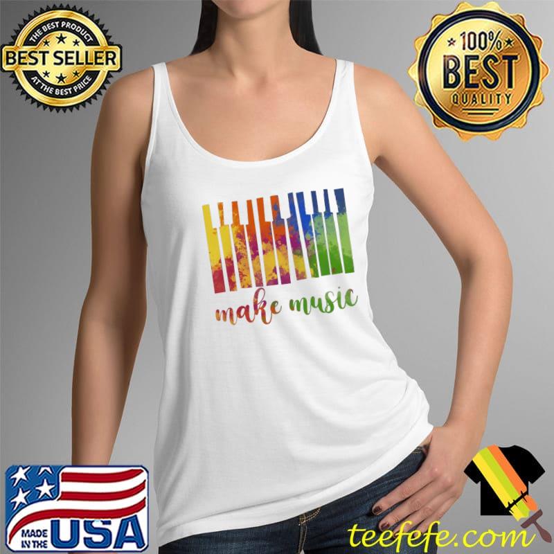 Make Music Colorful Shirt Tank Top Make Music Colorful Shirt Tank Top