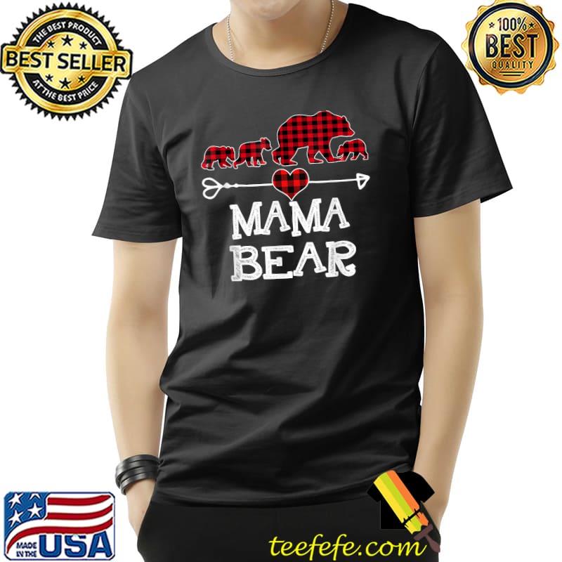 Mama Bear Plaid Red Bear T-Shirt Unisex Mama Bear Plaid Red Bear T-Shirt Unisex