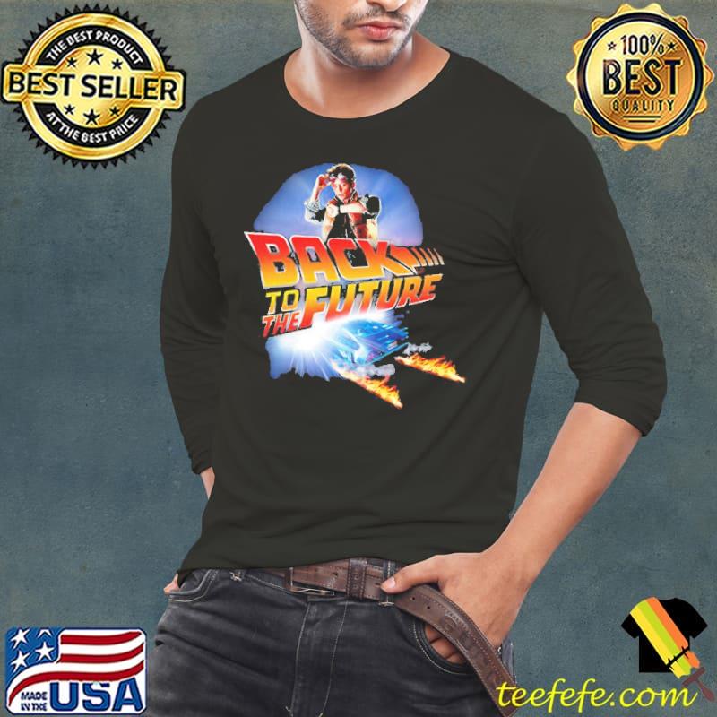 Marty McFly Back To The Future Shirt Long Sleeve Tee Marty McFly Back To The Future Shirt Long Sleeve Tee