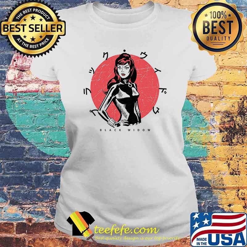 Marvel Black Widow Japanese Shirt Laides tee Marvel Black Widow Japanese Shirt Laides tee