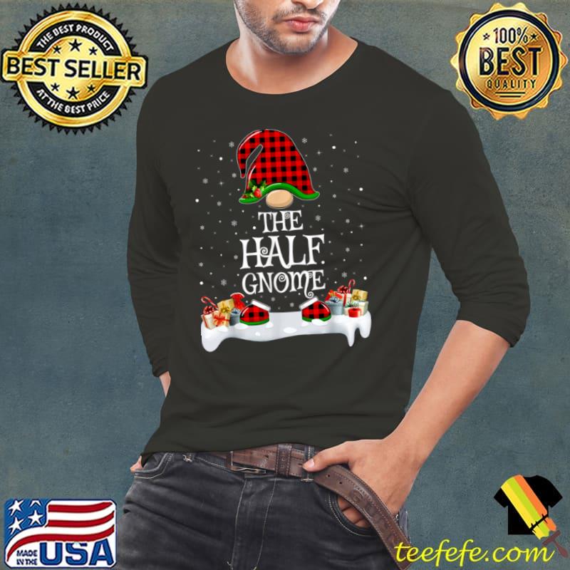 Matching Red Buffalo Plaid The Half Gnome Christmas T Shirt Long Sleeve Tee Matching Red Buffalo Plaid The Half Gnome Christmas T Shirt Long Sleeve Tee