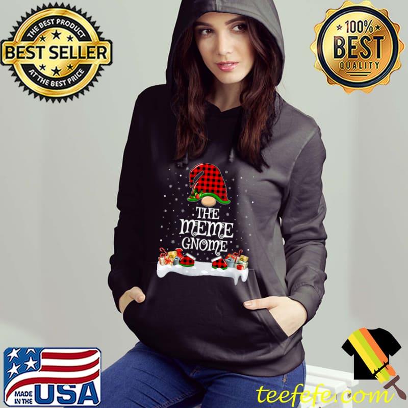 Matching Red Buffalo Plaid The Meme Gnome Christmas T-Shirt