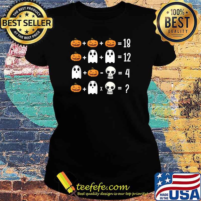 Math Order of Operations Quiz Spooky Pumpkin T-Shirt Ladies tee Math Order of Operations Quiz Spooky Pumpkin T-Shirt Ladies tee
