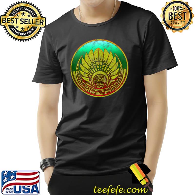 Maya mask, crop circle, Quetzalcoatl, Mexico Indians symbol T-s Unisex Maya mask, crop circle, Quetzalcoatl, Mexico Indians symbol T-s Unisex