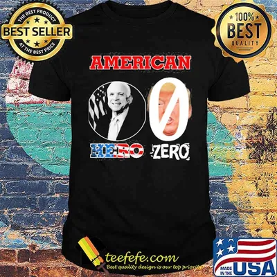 Mccain Hero Trump Zero Veterans Are Not Suckers American Shirt