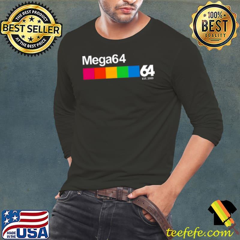 Mega64 Food Est 2003 Colors Shirt Long Sleeve Tee Mega64 Food Est 2003 Colors Shirt Long Sleeve Tee