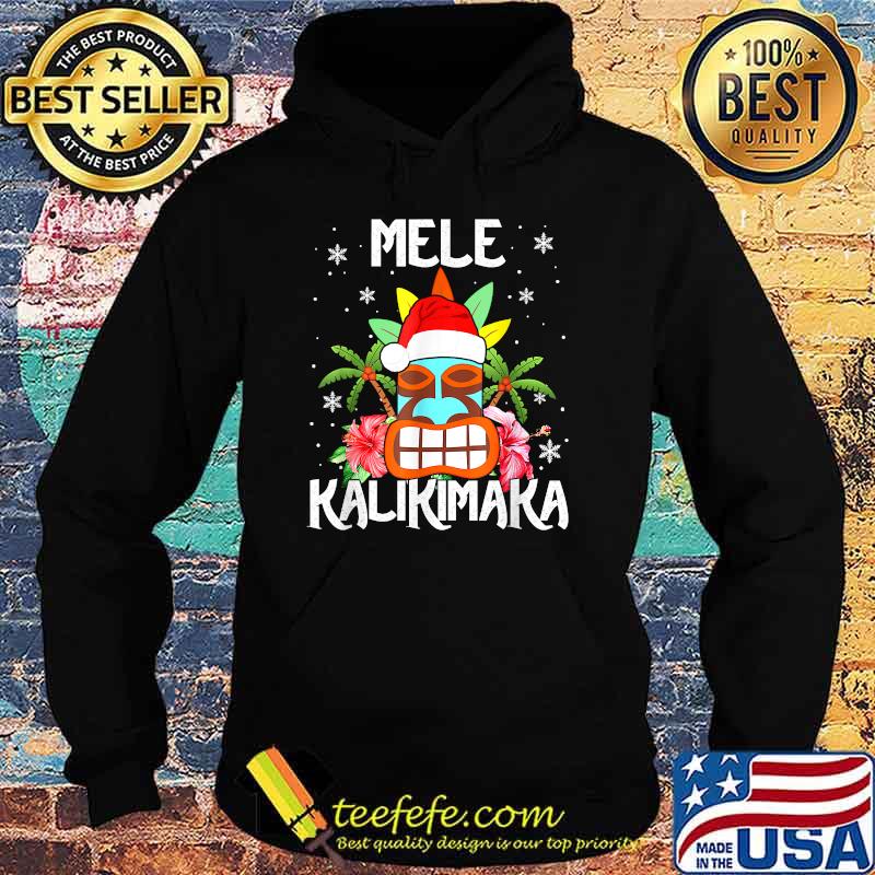 Mele Kalikimaka Merry Xmas Santa Hawaiian Tiki Face Icon T-Shirt Hoodie Mele Kalikimaka Merry Xmas Santa Hawaiian Tiki Face Icon T-Shirt Hoodie