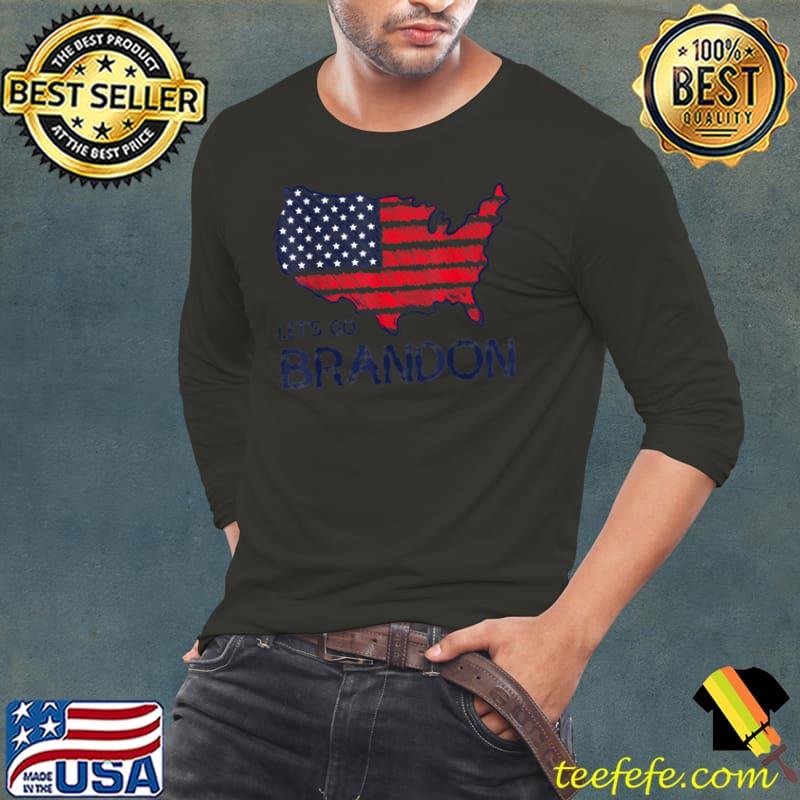Mens Let’s Go Brandon Conservative Anti Liberal US Flag T Shirt Long Sleeve Tee Mens Let’s Go Brandon Conservative Anti Liberal US Flag T Shirt Long Sleeve Tee