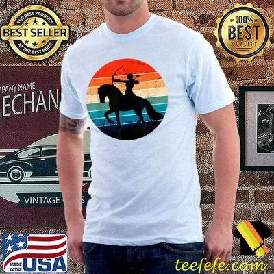 Mens Retro Vintage Arrow Archer Zodiac Sign Horoscope Sagittarius T-Shirt