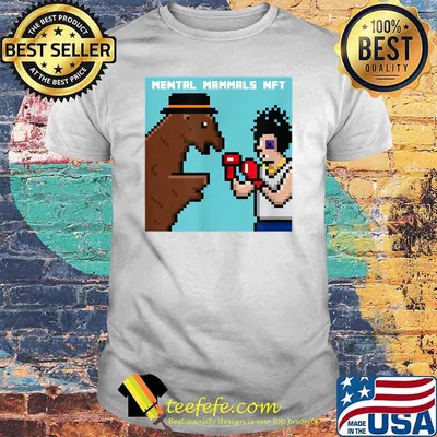 Mental Mammals NFT 8-bit Digital Crypto T-Shirt