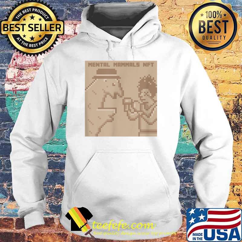 Mental Mammals NFT Monocromatic 8-bit Digital T-Shirt Hoodie Mental Mammals NFT Monocromatic 8-bit Digital T-Shirt Hoodie