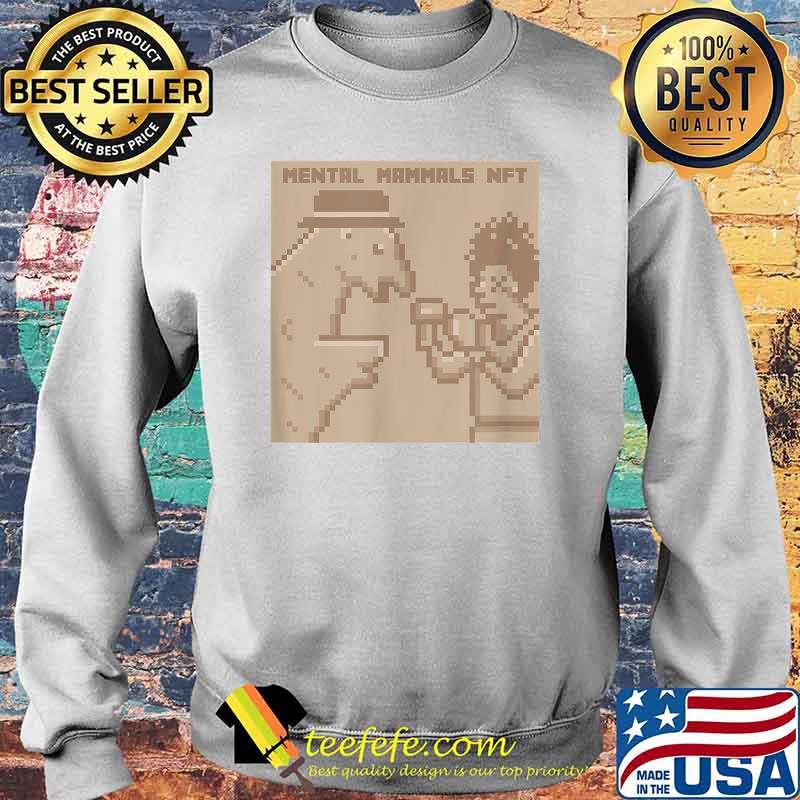 Mental Mammals NFT Monocromatic 8-bit Digital T-Shirt Sweater Mental Mammals NFT Monocromatic 8-bit Digital T-Shirt Sweater