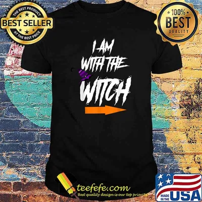 Merchpole I Am With The Witch Halloween T-Shirt