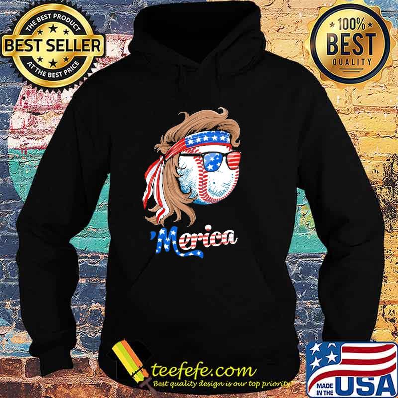Merica baseball american flag 4th of july s Hoodie Merica baseball american flag 4th of july s Hoodie